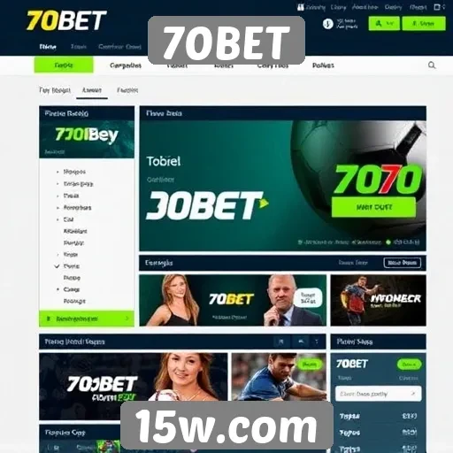 Novidades na interface do site 70BET